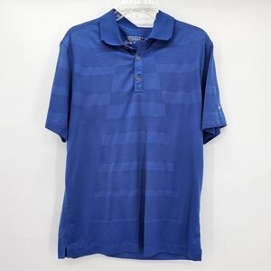 Nike Golf Tour Performance Dri Fit Blue Polo Mens Size Medium